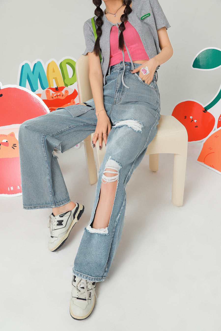 CHUU All About Harmony Denim Jeans