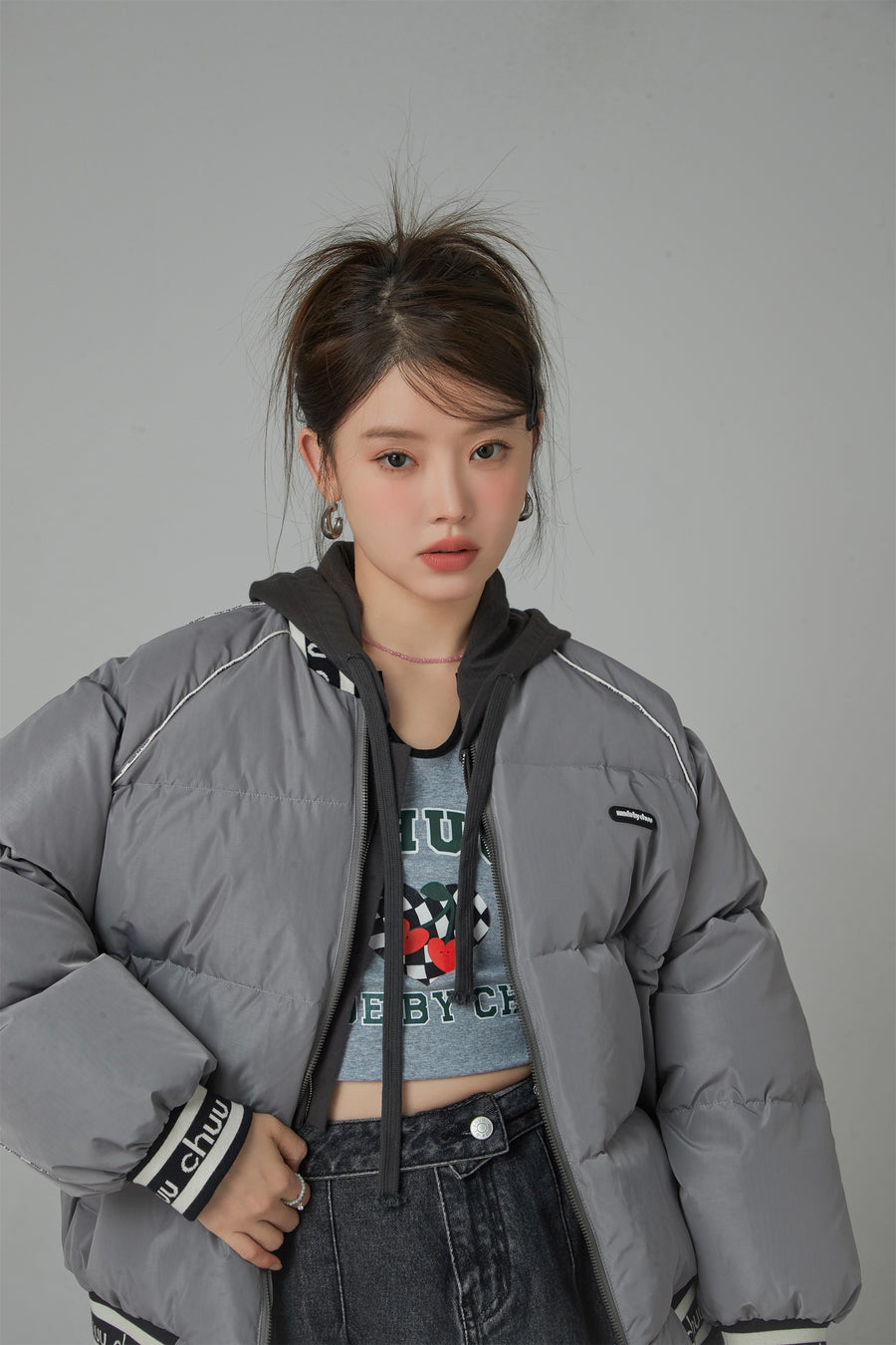 CHUU Body Language Overfit Duck Down Padded Jacket