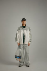 Color Matching Loose Fit Field Jacket