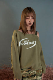 Noe Off Shoulder Loose Fit T-shirt