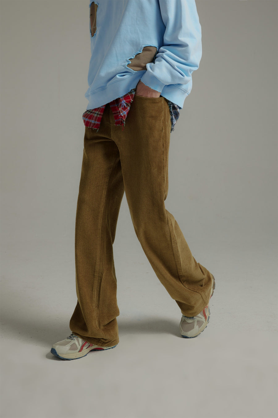 CHUU Neutral Corduroy Straight Pants