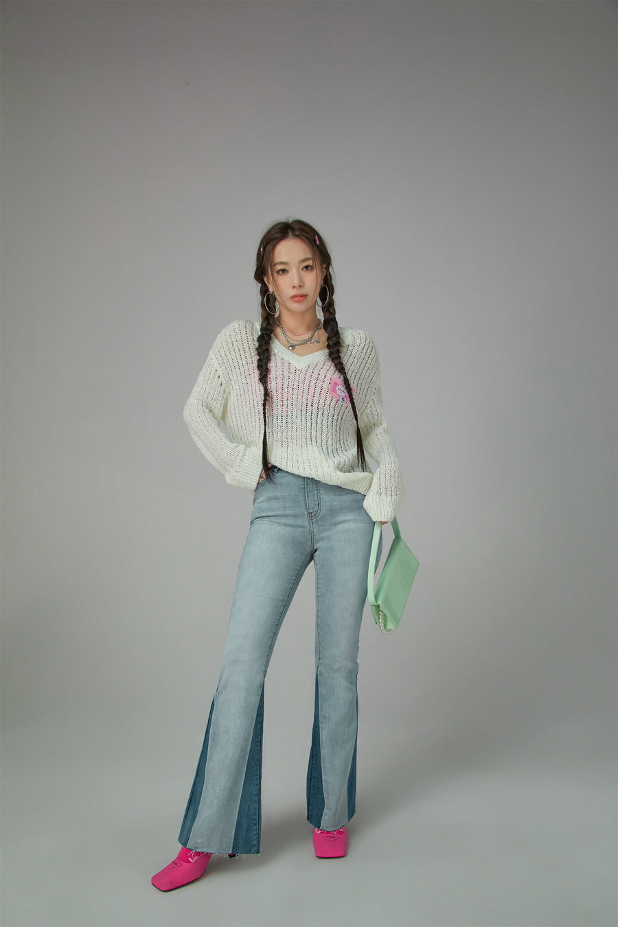 CHUU Diva Slim Bootcut Jeans