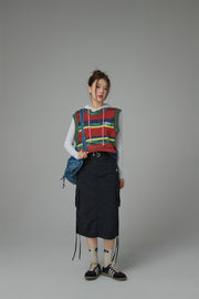 Cargo A-Line Long Skirt