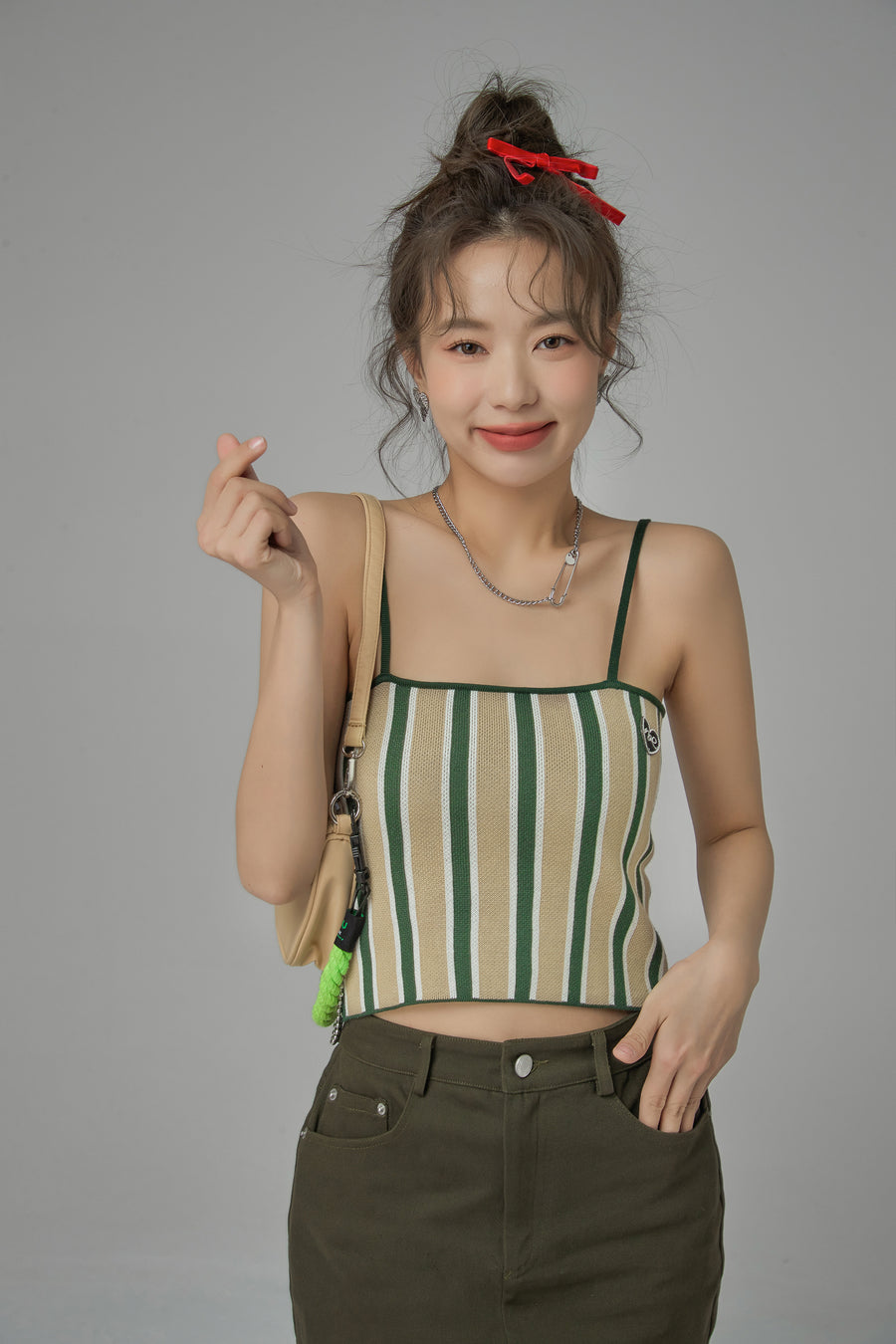 CHUU Get Into Your Universe Stripes Sleeveless Top