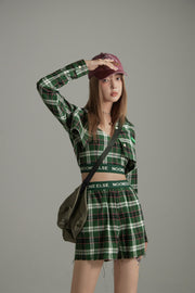 Scottish Check Crop Cami Top