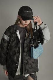 Loose Fit Quilting Padded Jacket