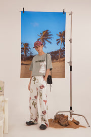 Holiday Cactus Wide Pants