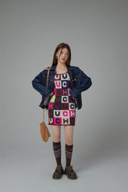 Deflect It Patchwork Mini Dress