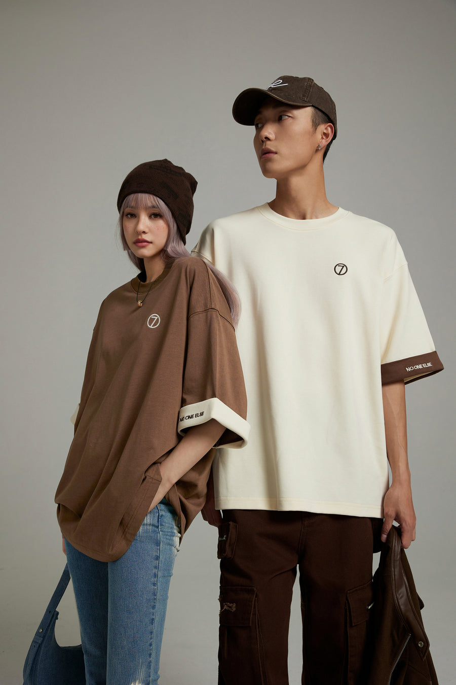 CHUU Line Color Loose Fit T-Shirt