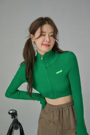 Chuu Girl Slim Crop Cardigan