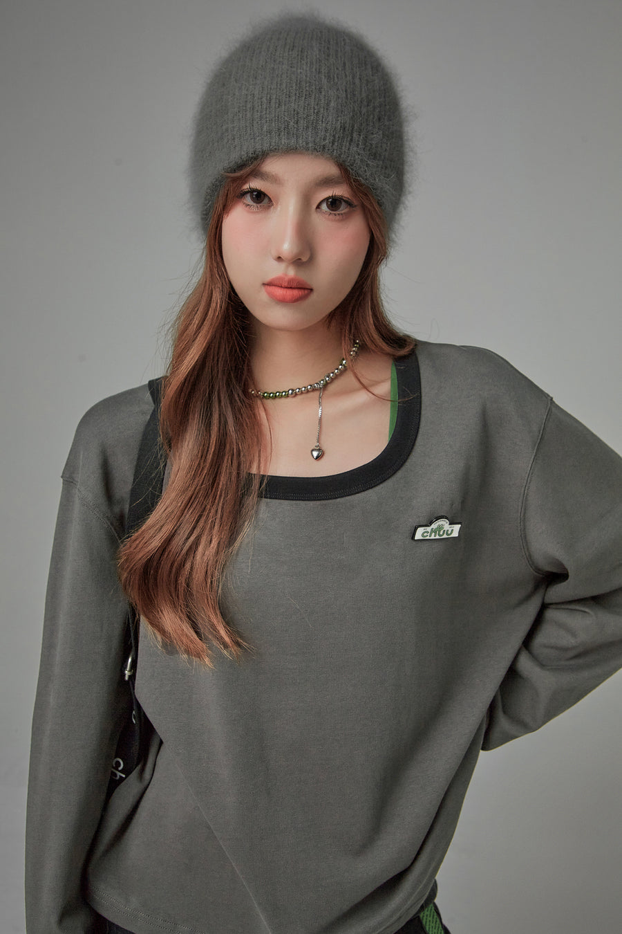 CHUU Chill Square Neck Loose Fit T-Shirt