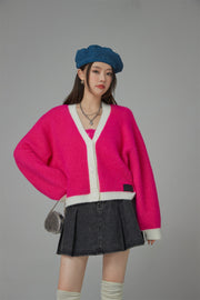 I Dream In Color V-Neck Knit Cardigan