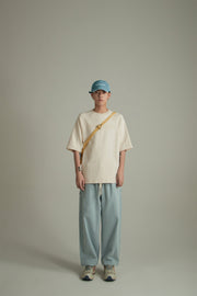 Cotton Ankle Cropped Wide Pants