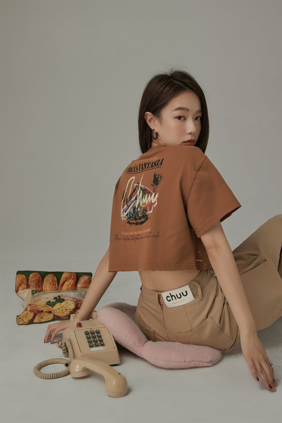 CHUU Cropped Loose Fit T-Shirt