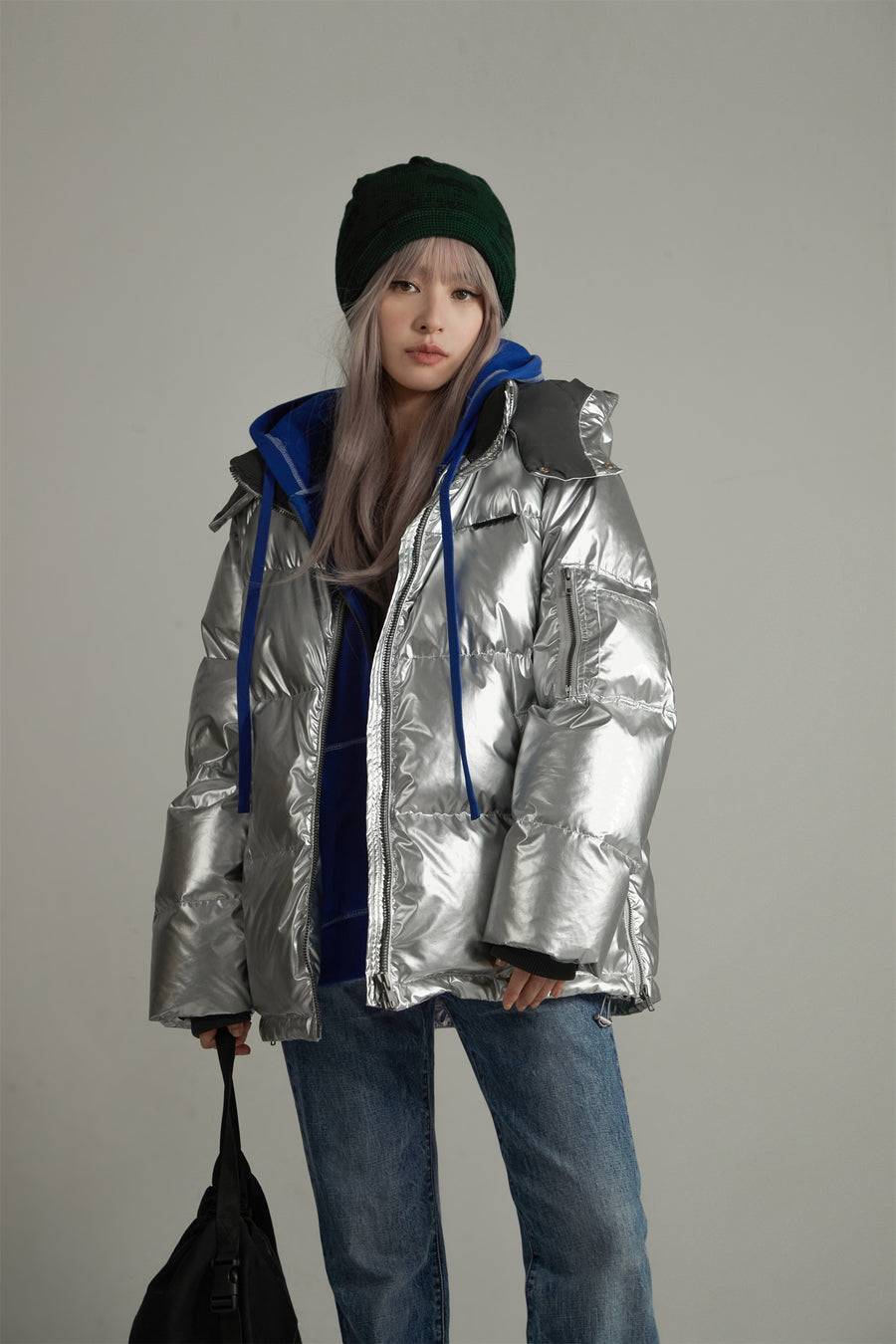 CHUU Space Hood Overfit Padding Jacket