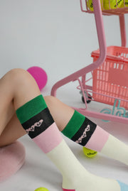 Heart Letters Calf Socks