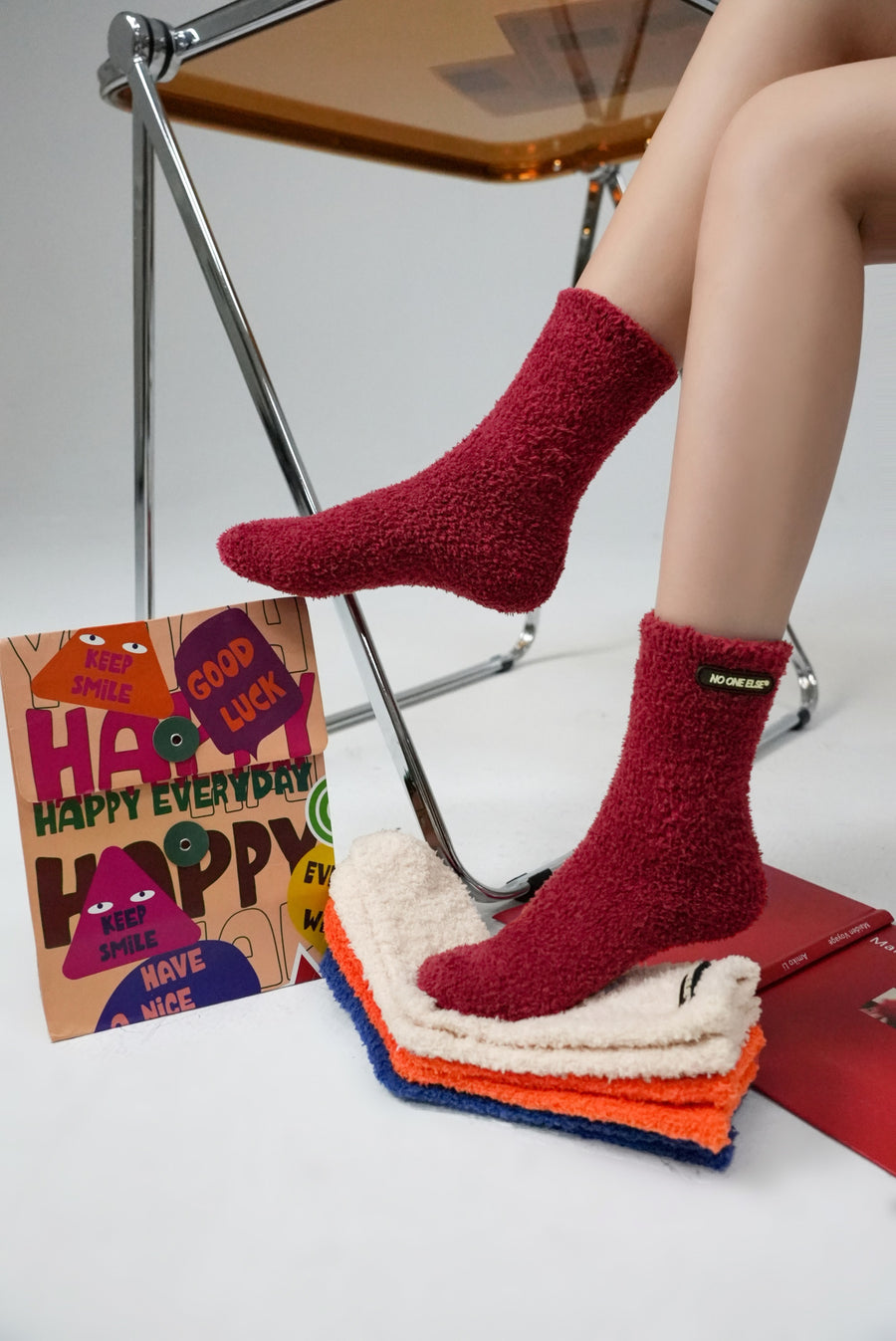 CHUU Fleece Ankle Socks