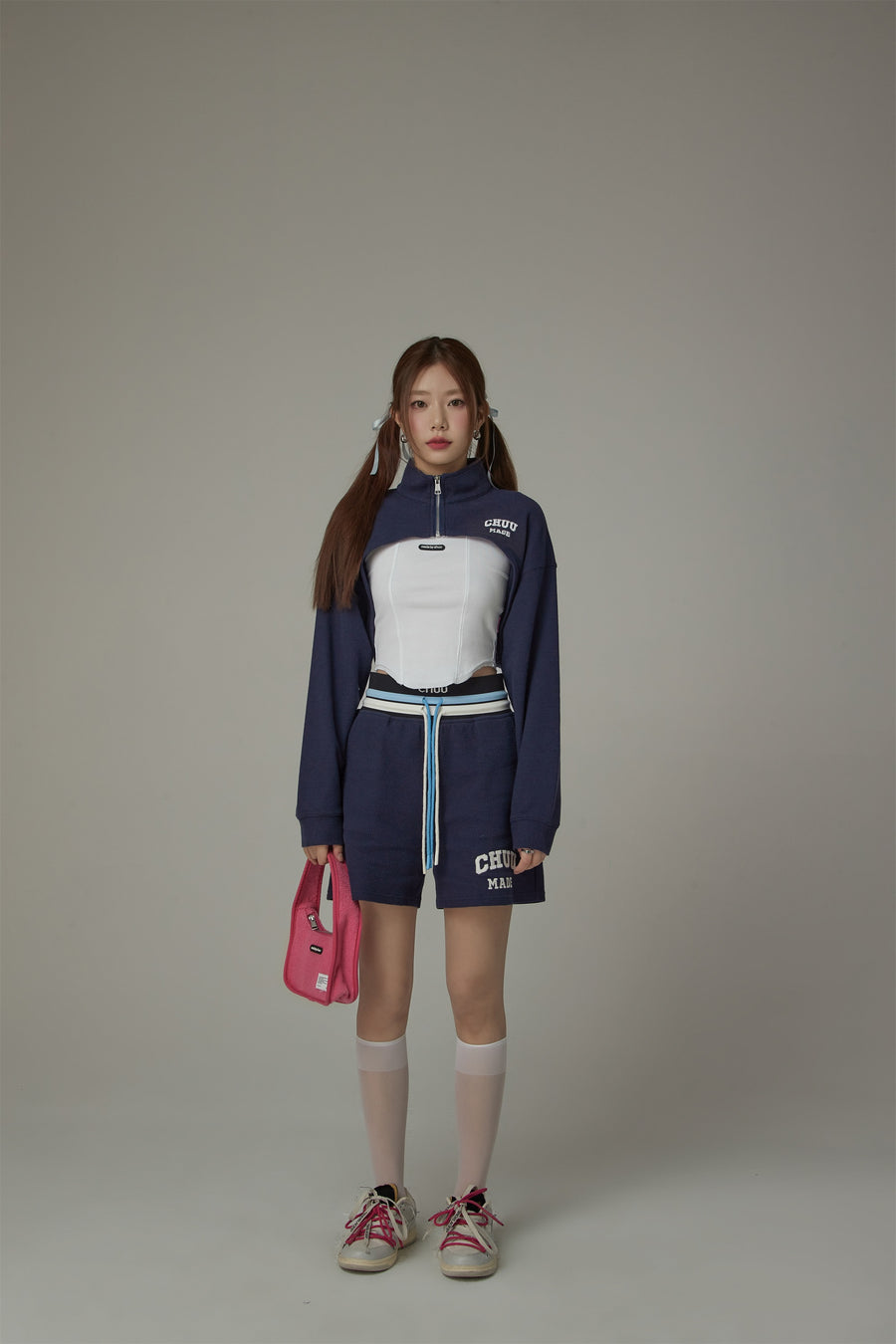 CHUU Bolero Sweatshirt Zip-Up