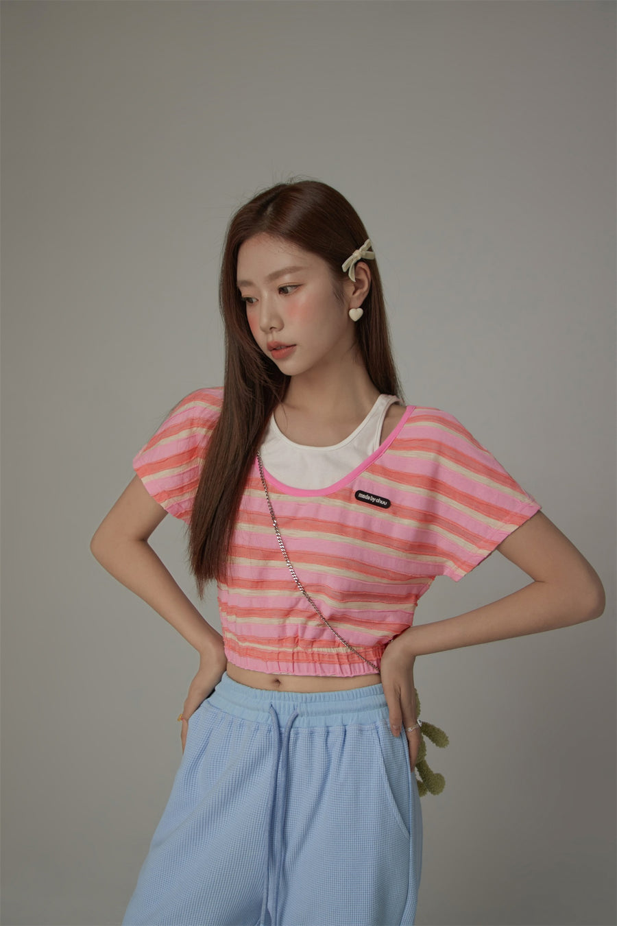 CHUU Color Stripe T-Shirt