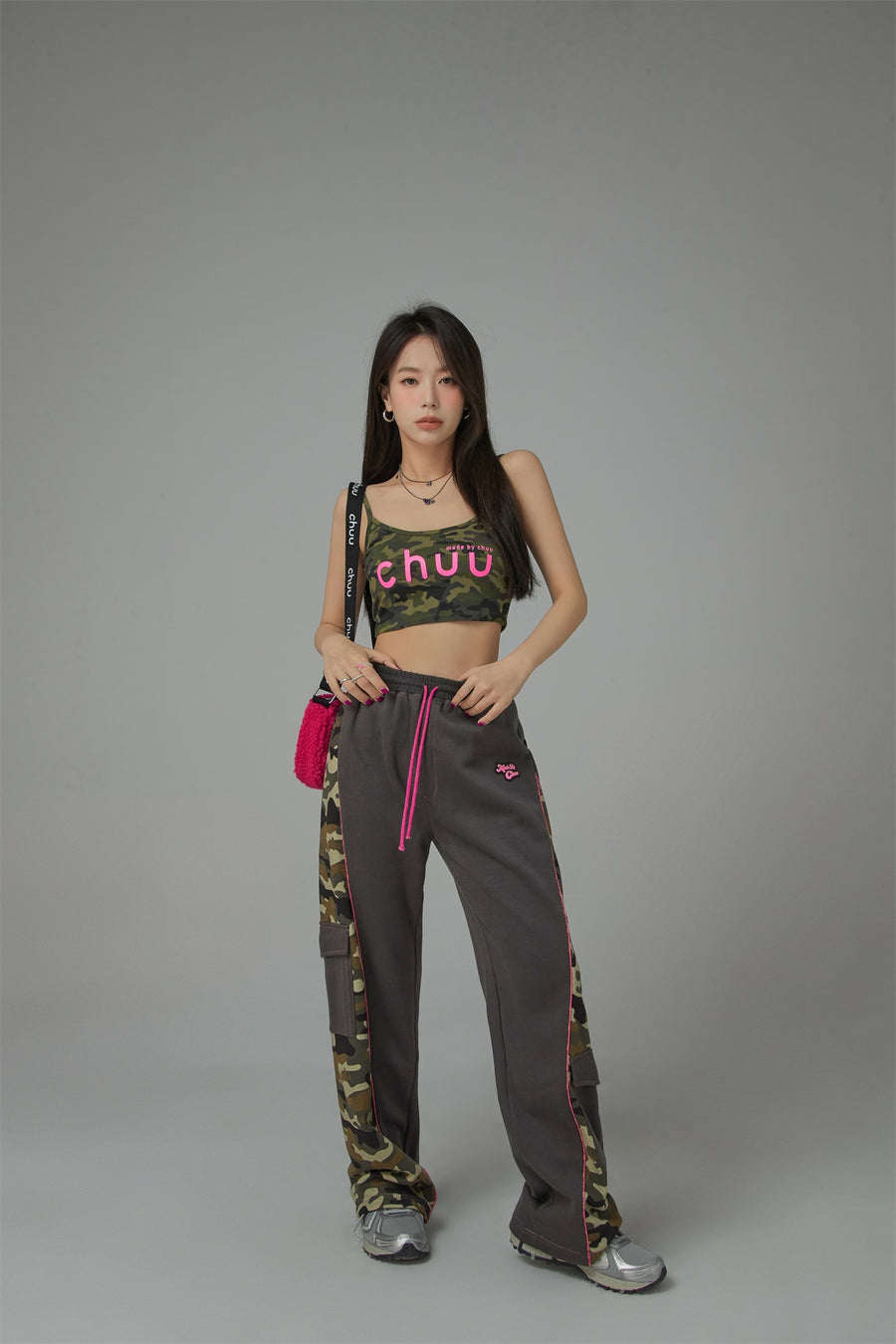 CHUU Camouflage Bands Jogger Pants