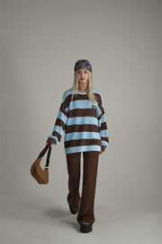 Stripe Loose Fit Knit Sweater