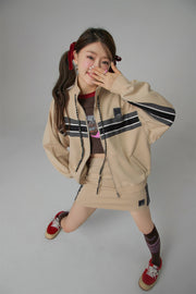 Through Time Zip-Up Loose-Fit Jacket