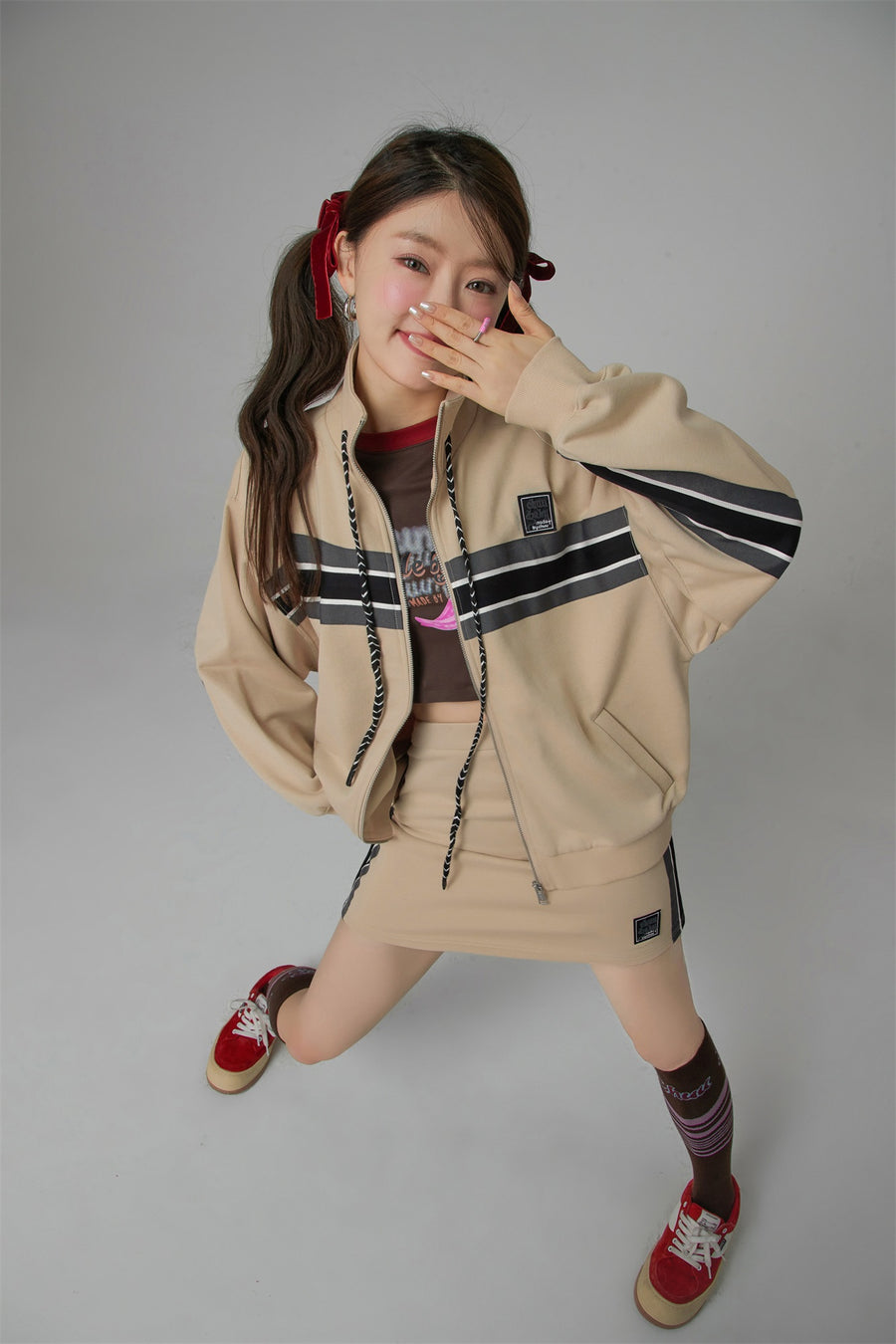 CHUU Through Time Zip-Up Loose-Fit Jacket