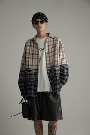 Flannel Check Oversized Shirt