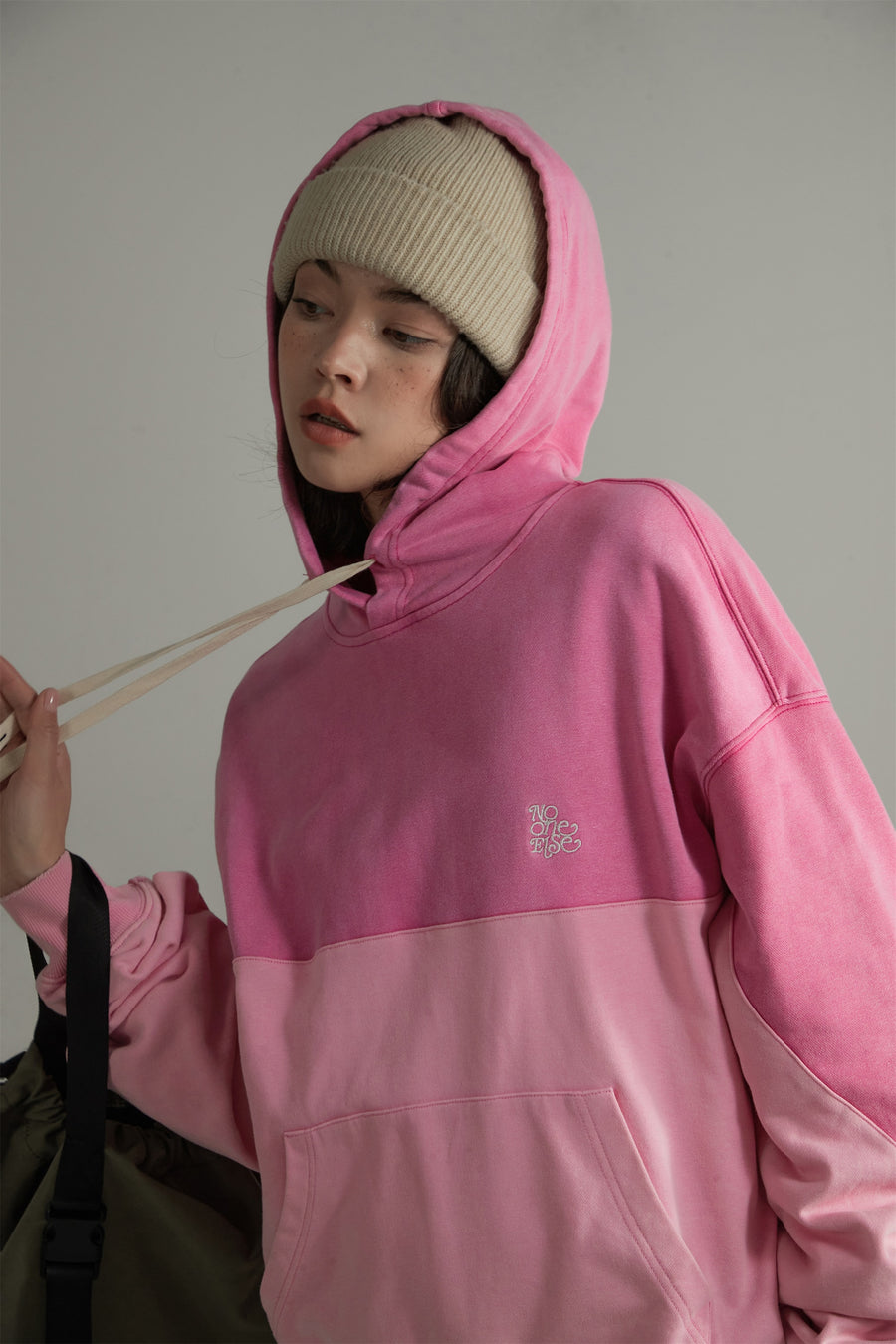 CHUU Cotton Color Loose Fit Hoodie