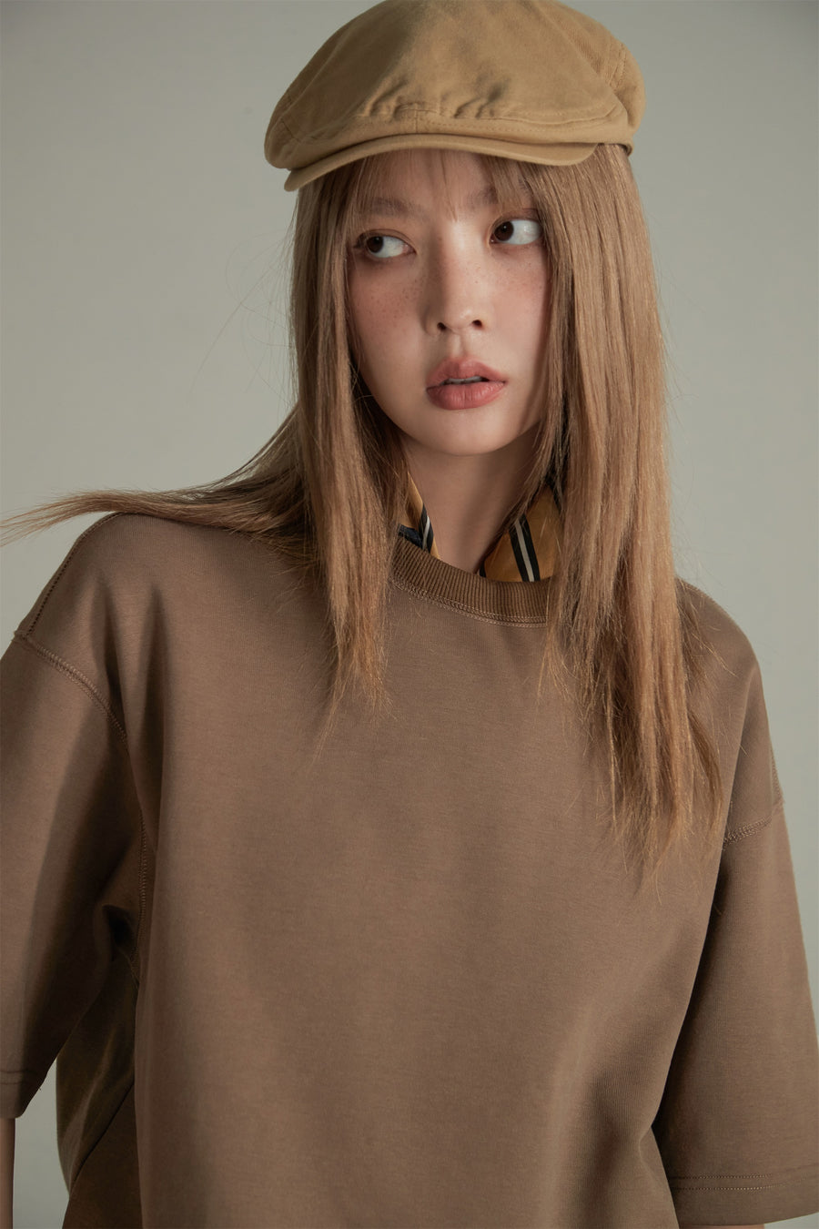 CHUU Solid Color Oversized Thick T-Shirt