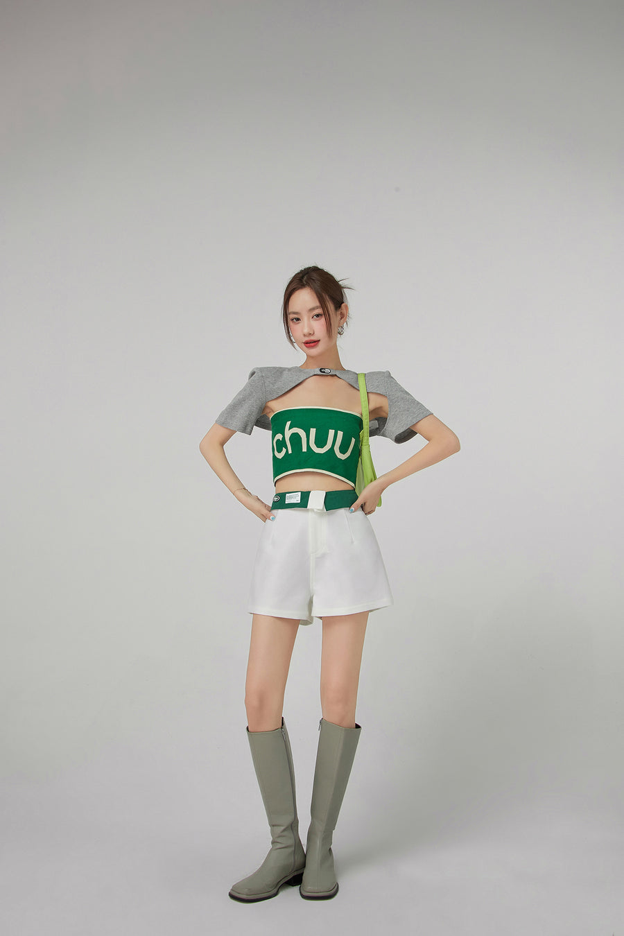 CHUU Color Banding Wide Shorts