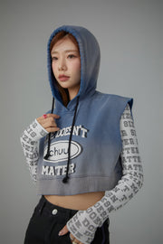 Size Doesnt Matter Gradient Hooded Vest