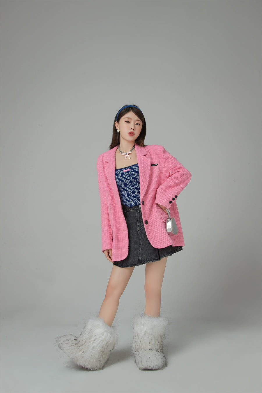 CHUU A Work Of Art Vintage Overfit Tweed Jacket