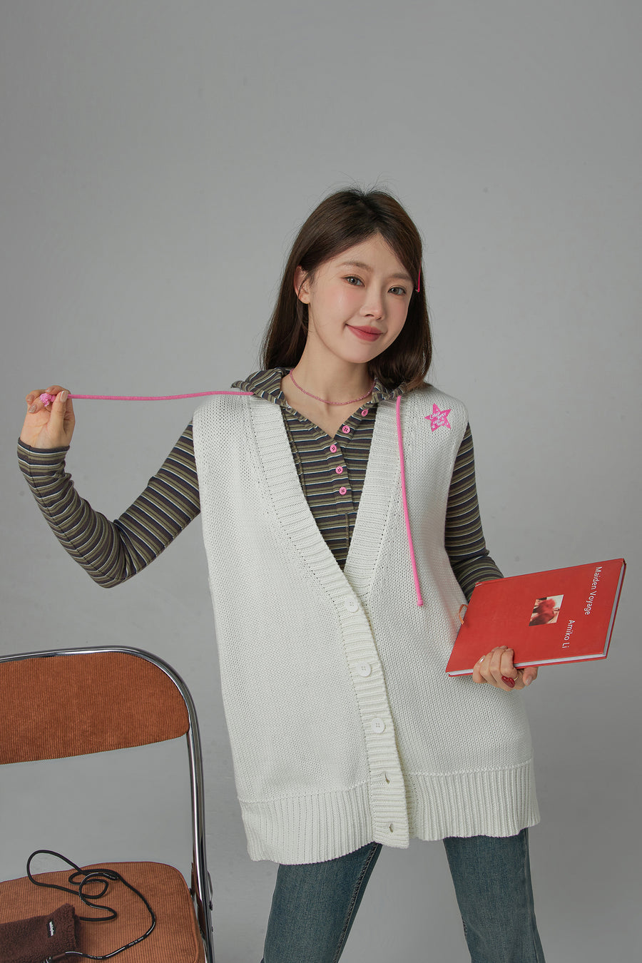 CHUU Anymore Overfit Button Vest