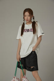 Chuu Baby Logo Cotton Loose Fit T-Shirt