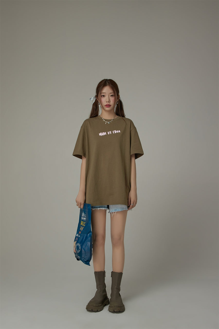 CHUU Made By Chuu Lettering Loose Fit T-Shirt