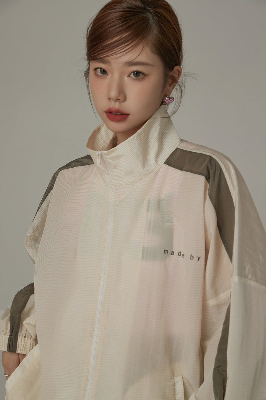 CHUU Color Matching Loose Fit Field Jacket