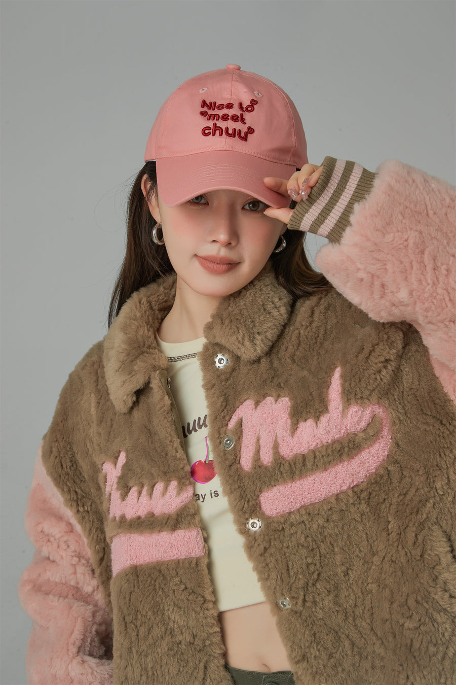 CHUU Greetings Sports Embroidered Cap