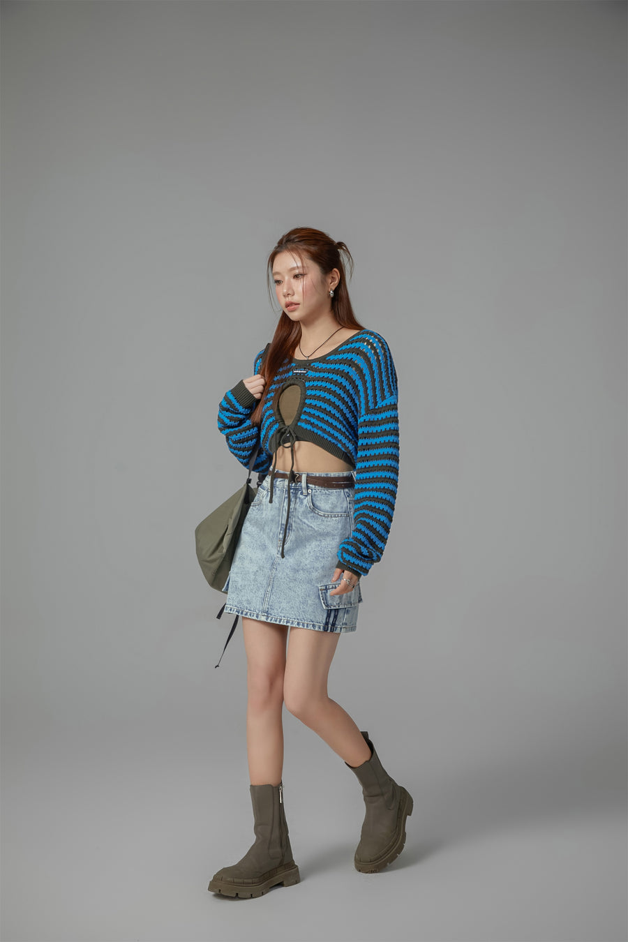 CHUU Denim Mini Skirt