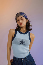 Noe Star Knit Sleeveless Top