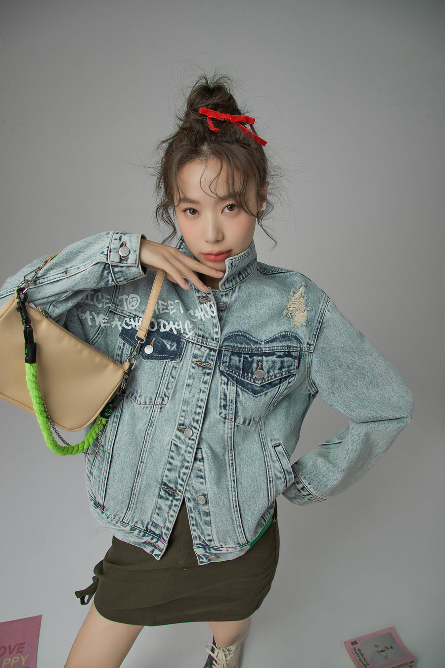 CHUU Should I Be Surprised Denim Jacket