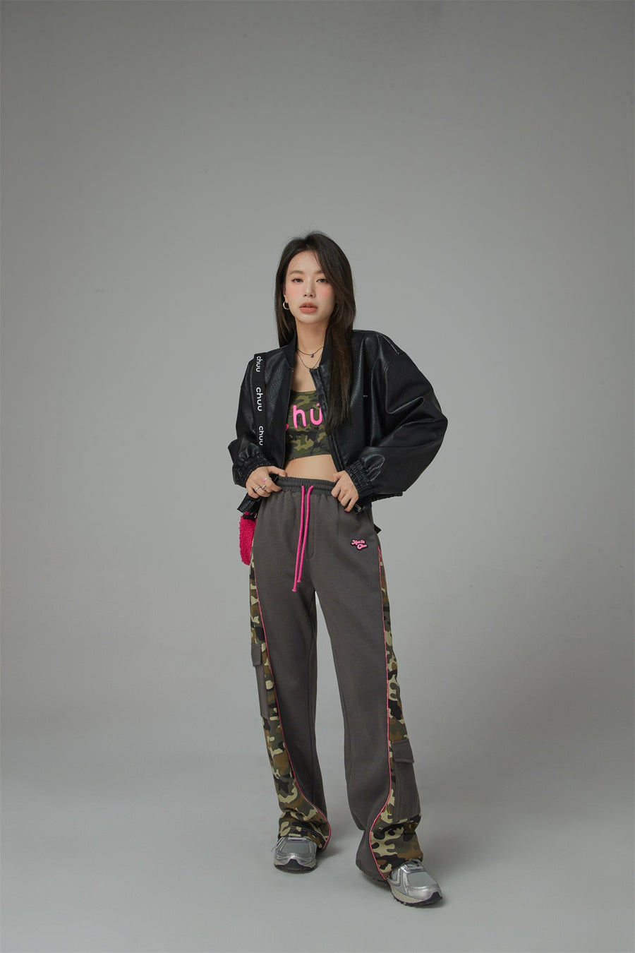 CHUU Camouflage Bands Jogger Pants