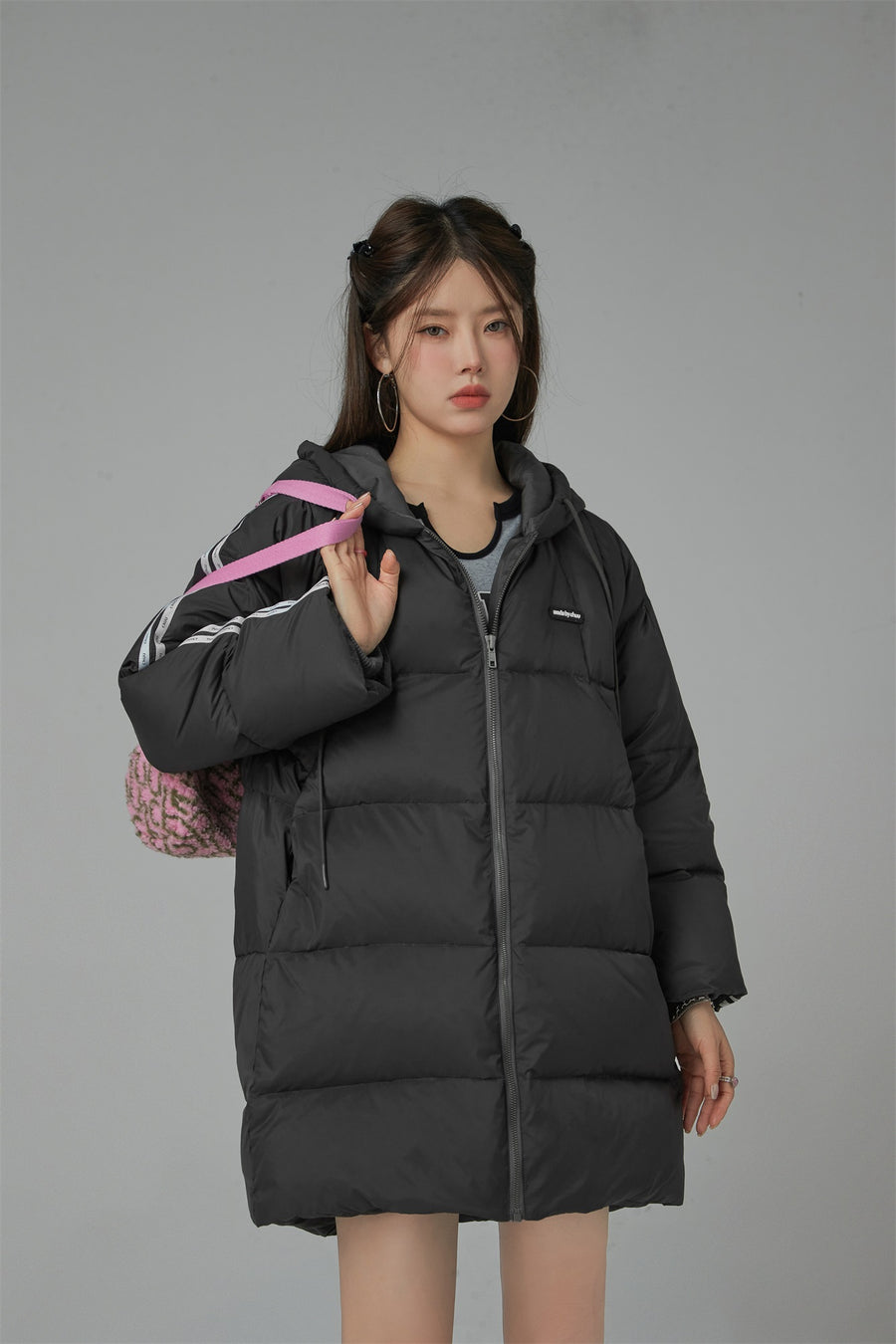 CHUU Duck Down Hooded Padded Coat