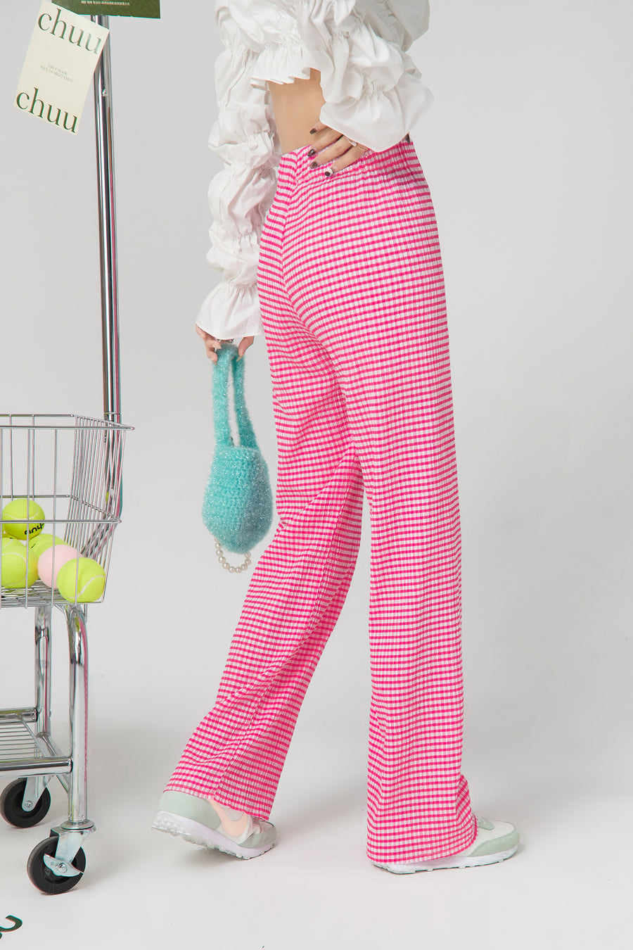 CHUU Worth The Wait Checkered Pants