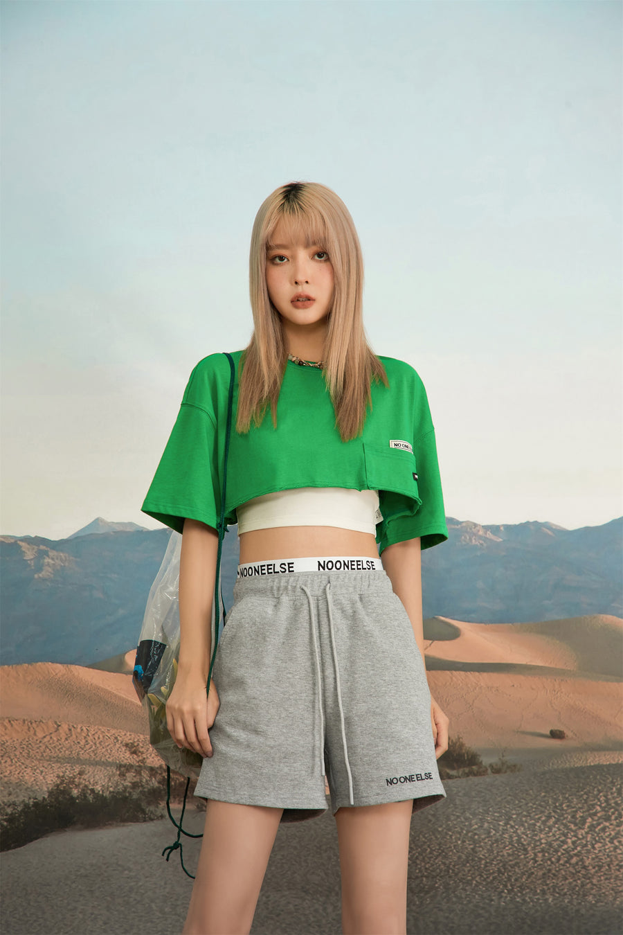 CHUU Bring The Spark Back Maxi Cropped T-Shirt