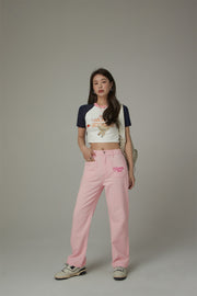 Embroidered Chuu Pocket Pants