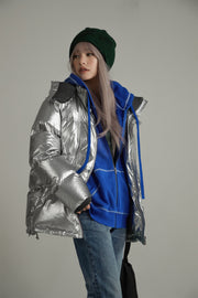 Space Hood Overfit Padding Jacket