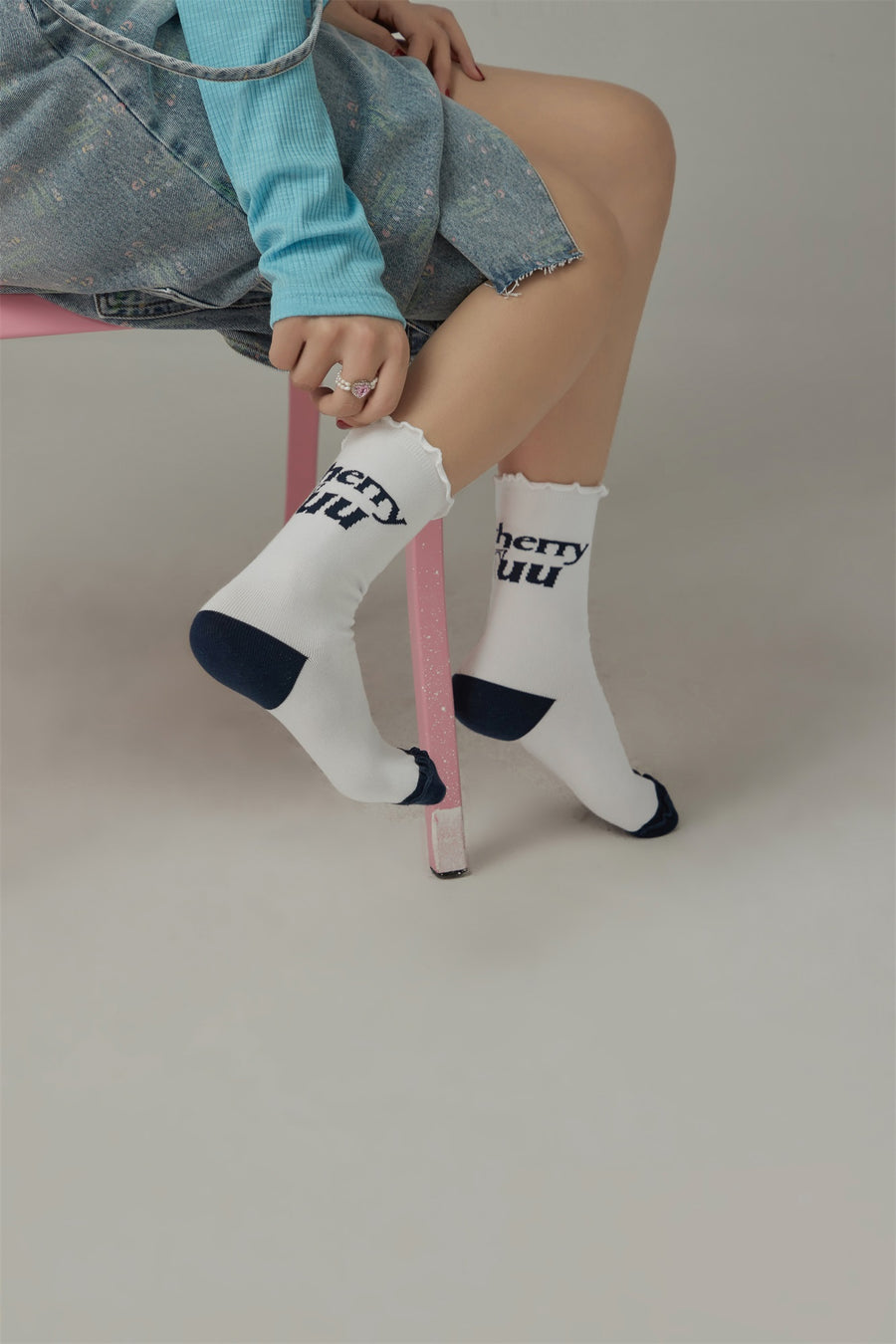 CHUU Rippled Color Socks