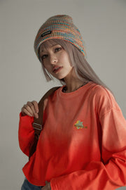 Noe Embroidered Loose-Fit Crop T-Shirt