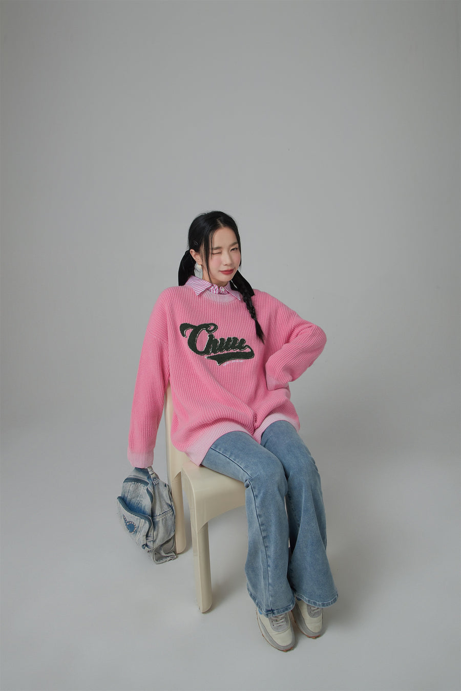 CHUU Oversized Ribbed Knit Sweater